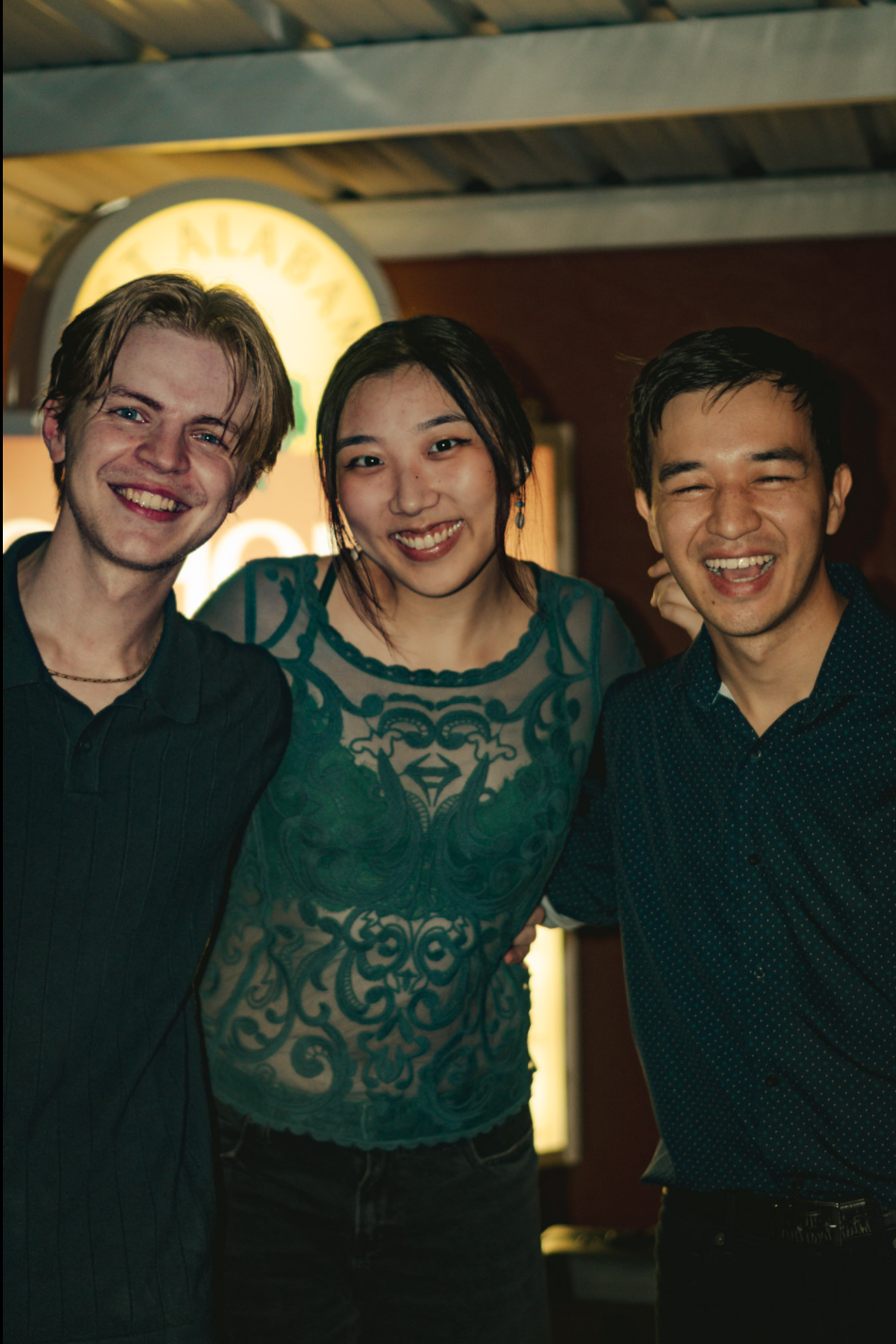The complete Highway trio - smiling after the show